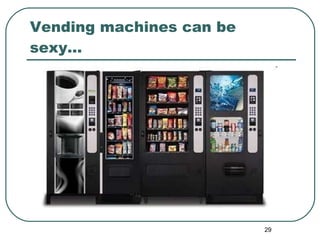 Vending machines can be sexy… 