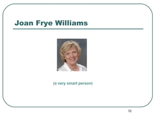 Joan Frye Williams (a very smart person) 