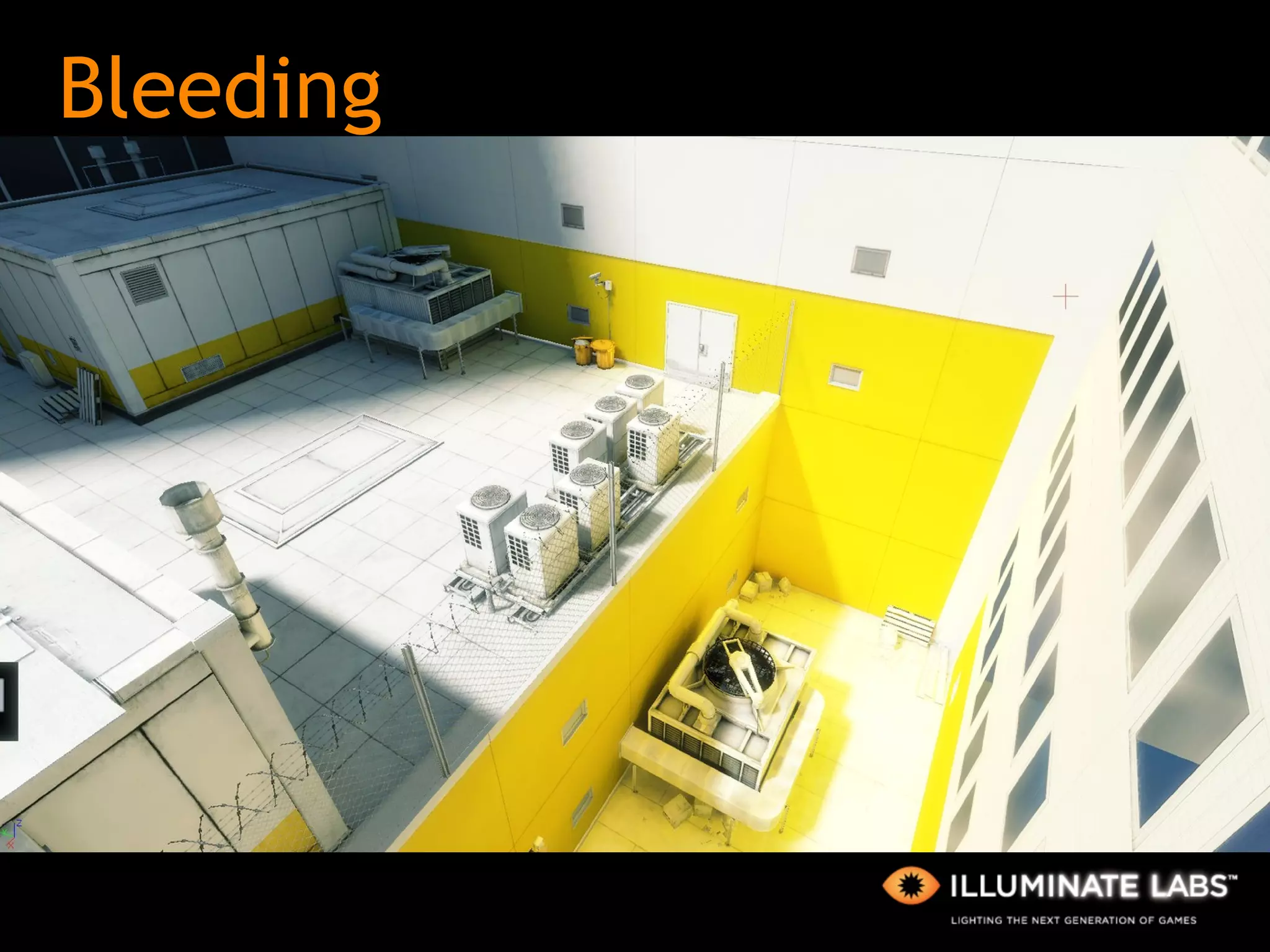 Bleeding <examples/demo strong color bleeds, boss room?> 