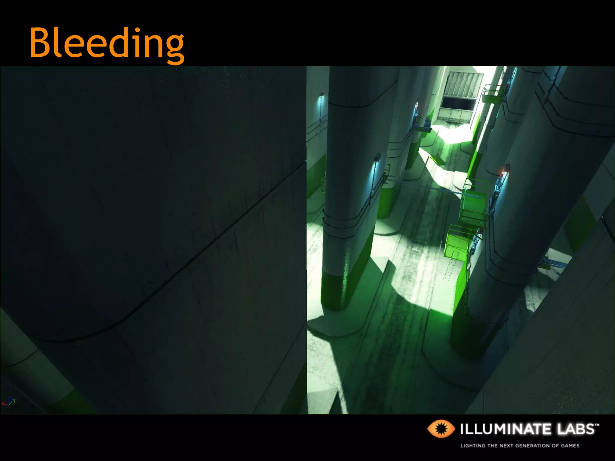 Bleeding <examples/demo strong color bleeds, boss room?> 