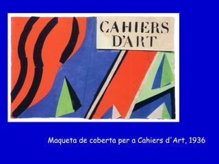 Maqueta de coberta per a Cahiers d'Art, 1936  