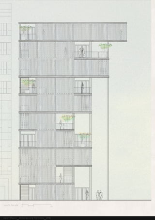 Henri Mezini_Architecture Portfolio_2016
south facade 0 1 2 5m
 