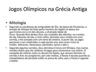 Intervenção: Grécia e os Jogos Olímpicos