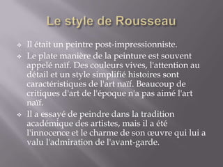 Henri Rousseau Powerpoint