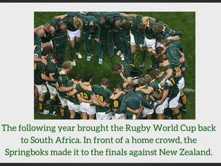 The History of South African Rugby | PDF | Africa Travel | Travel Locations