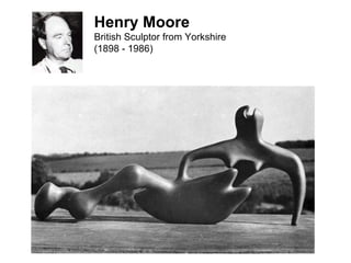 Henry Moore British Sculptor from Yorkshire (1898 - 1986) 