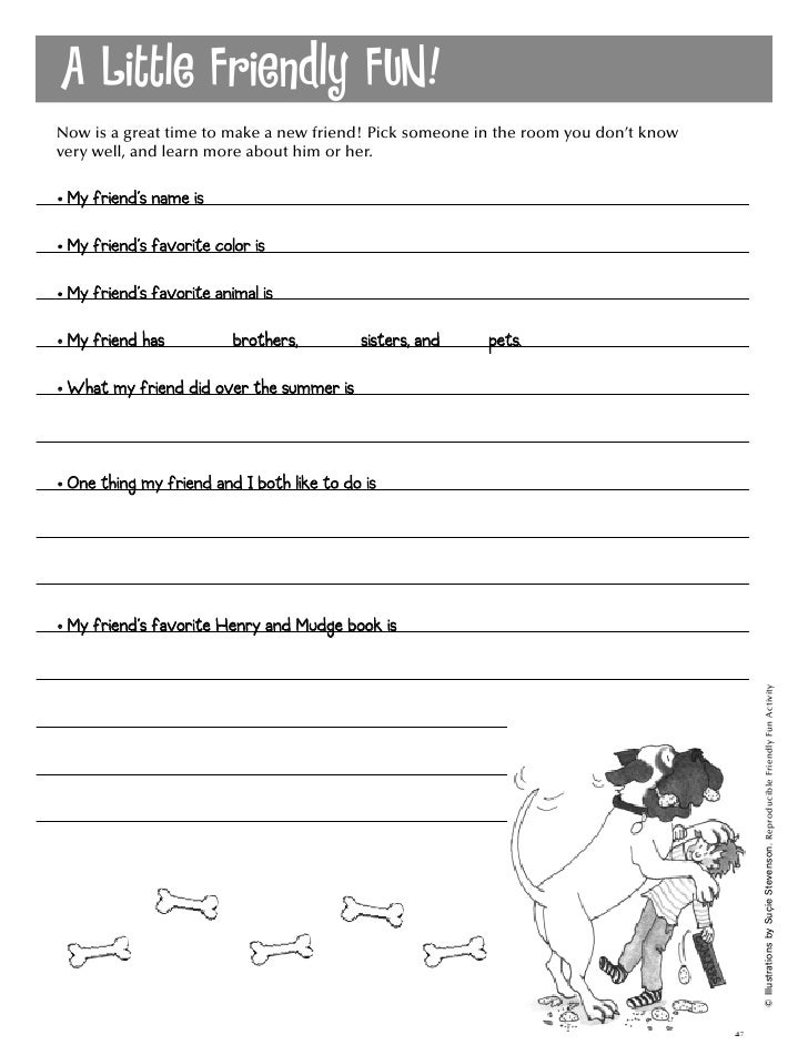 Henry Mudge Activities 1