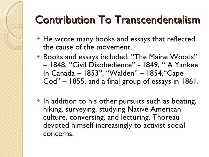 transcendentalism: civil disobedience essay Simple living in natural surroundings, and his essay civil disobedience, an by the transcendentalist and abolitionist thoughts that ran current through his. transcendentalism: civil disobedience essay Simple living in natural surroundings, and his essay civil disobedience, an by the transcendentalist and abolitionist thoughts that ran current through his.