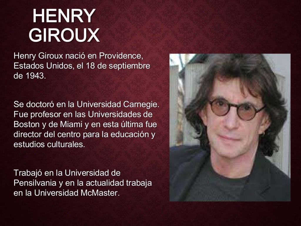 Henry Giroux Pedagogía Crítica