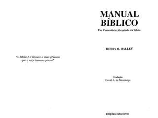 Henry h. halley   manual bíblico