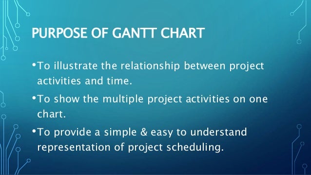 What Is The Purpose Of Gantt Chart