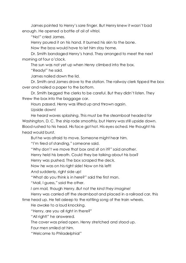 Henry's freedom box text full