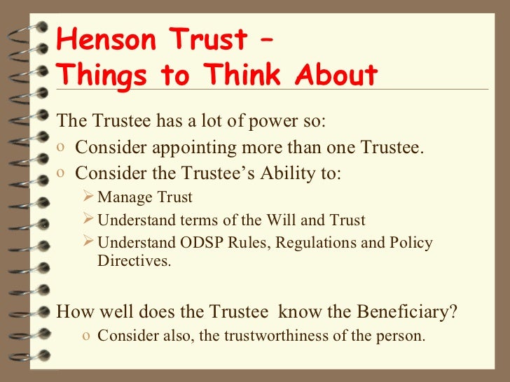Henson trusts slideshare version