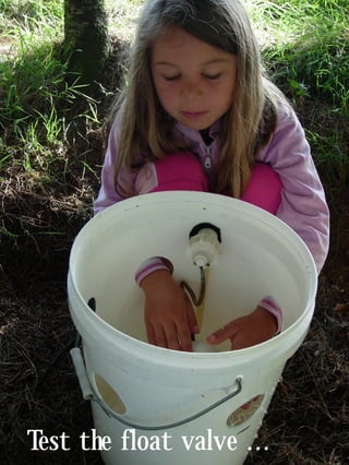 Test the float valve ...
 