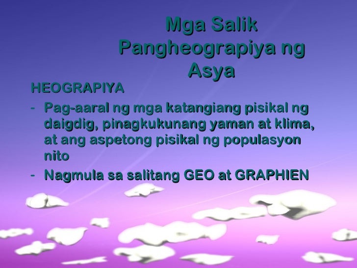 Ano Ang Kaugnayan Ng Populasyon Sa Pinagkukunang Yaman Ng Asya Heograpiya ng Asya - Katangiang Pisikal