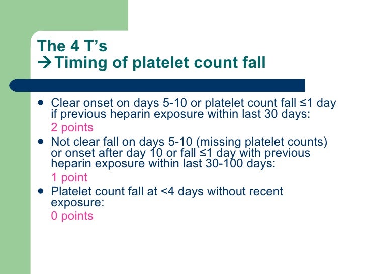 Heparin Induced Thrombocytopenia Handout