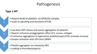 Heparin induced thrombocytopenia(hit) | PPTX