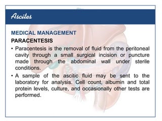 Ascites Sampling Hepatic Function Lecture | PDF