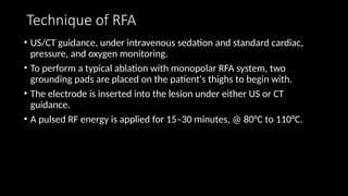 Chart Monitor Rfa Role of interventional radiologoly in hepatic lesions.pptx