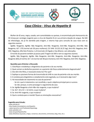 Hepatite B Caso Clinico
