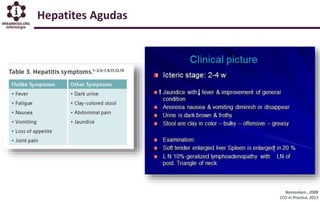 Hepatites Agudas
Namankani , 2008
CCO In Practice, 2013
 