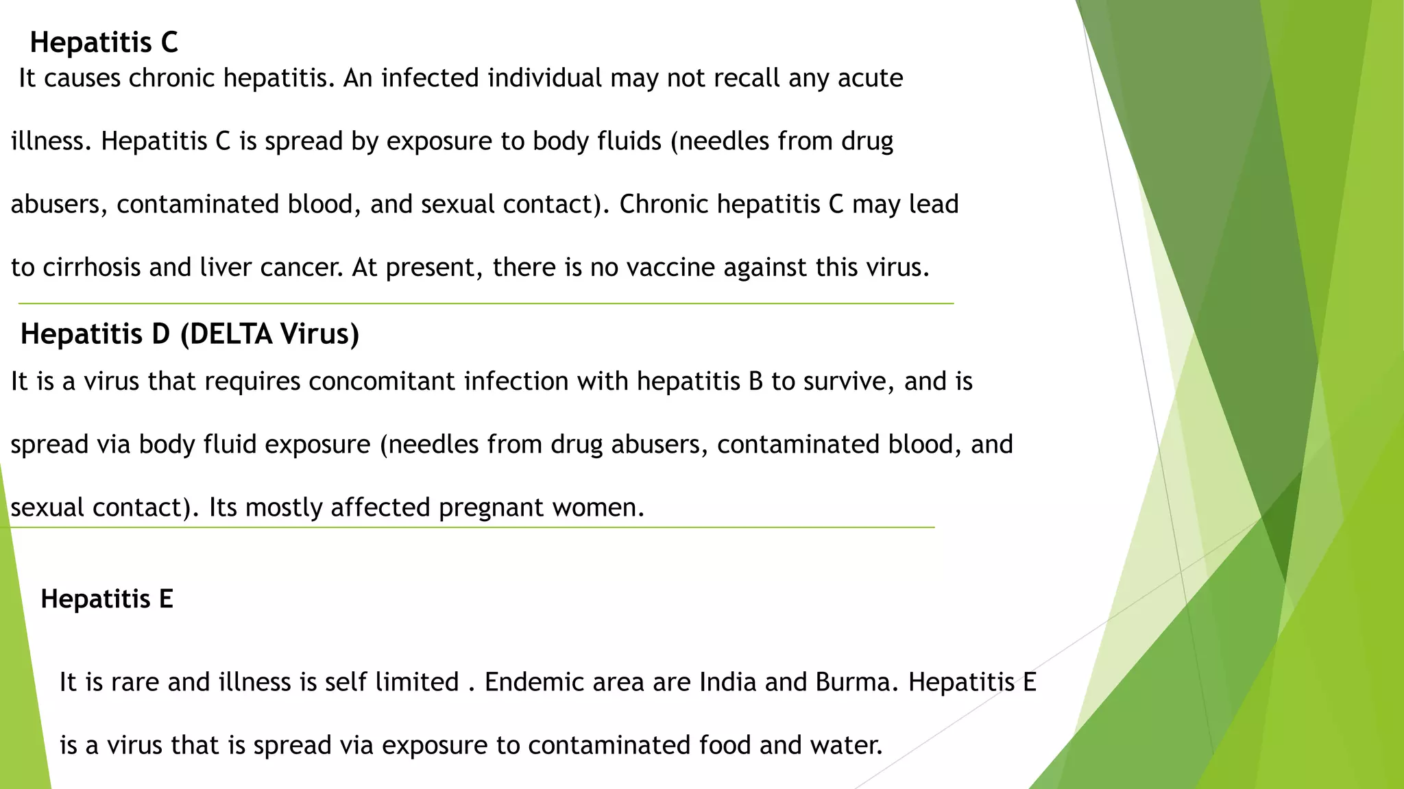 Hepatitis | PPTX | Infectious Diseases | Diseases and Conditions