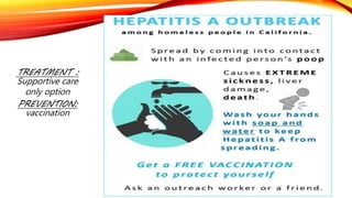 TREATMENT :
Supportive care
only option
PREVENTION:
vaccination
 