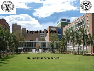 Hepatitis A Virus

Dr. Priyamadhaba Behera
1

 