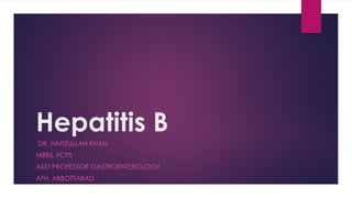 hepatitis B power point presentation for medical | PPTX