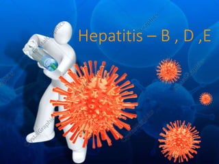 Hepatitis – B , D ,E
 