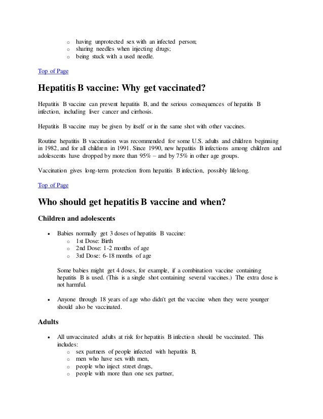 How often do you need to get vaccinated for all the hepatitis diseases?