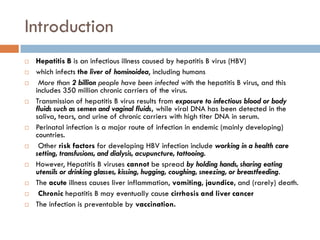 Hepatitis b virus (hbv) | PPTX
