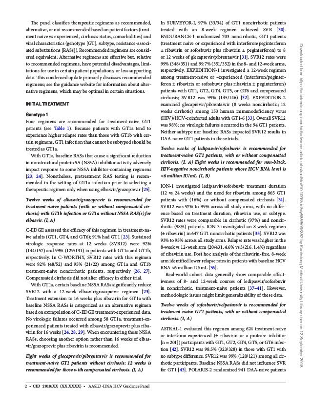 Hepatitis C Guidance 18 Update sld Idsa Recommendations For Testi