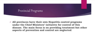Hepatitis control programme 1 | PPTX