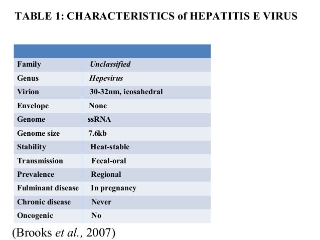 Hepatitis E Virus Infection Hepatitis E Virus Infection