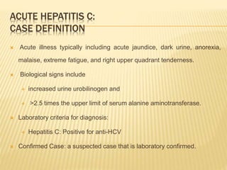 EPIDEMIOLOGY OF HEPATITIS B AND C