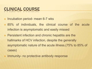 EPIDEMIOLOGY OF HEPATITIS B AND C