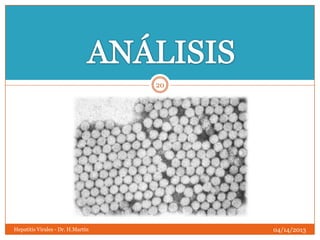 20




Hepatitis Virales - Dr. H.Martín        04/14/2013
 
