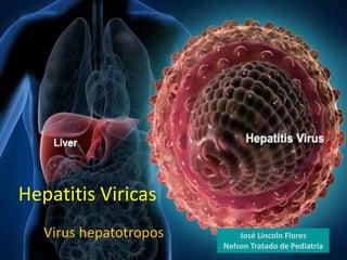 Hepatitis Viricas
Virus hepatotropos José Lincoln Flores
Nelson Tratado de Pediatría
 