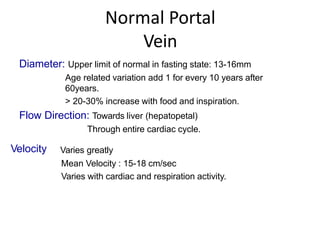 Portal Pattern Normal Hepato portal doppler ultrasound | PPTX