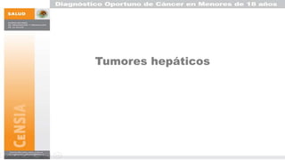 Tumores hepáticos
 