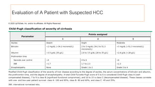 Evaluation of A Patient with Suspected HCC
• Clinical
• History
• Symptoms
• Risk factors
• Physical
• General condition
• Performance status
• Abdominal exam: Liver, ascites
• Encephalopathy?
14
• Lab work
• Baseline
• AFP
• Viral markers
• Full liver panel and other OFTs
•Imaging
• Diagnostic
• Multiphasic CT
• Multiphasic MRI
• Metastatic work up
 