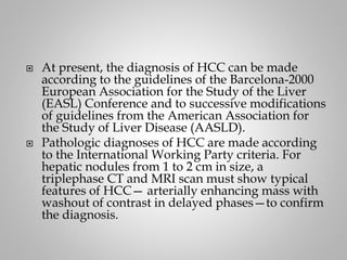Hepatocellular carcinoma | PPTX