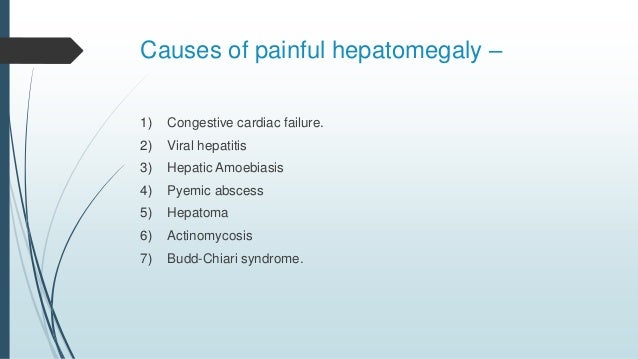 Hepatomegaly Hepatomegaly