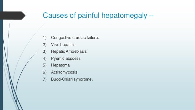 Hepatomegaly