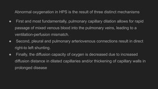 Hepatopulmonary syndrome power point presentationt | PPTX