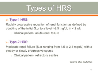 Hepatorenal syndrome | PPTX
