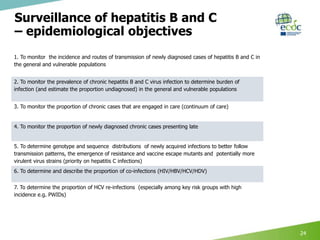 Surveillance of hepatitis B and C in the EU/EEA – 2017 data | PPTX