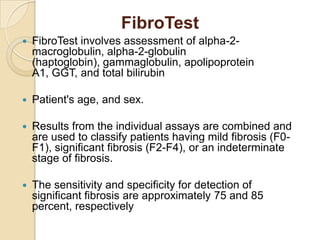 Fibrotest Components Hepatitis B in Dialysis and Transplantation | PPSX