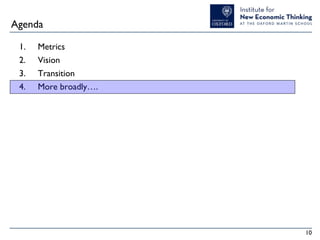 Agenda
1.
2.
3.
4.

Metrics
Vision
Transition
More broadly….

10

 